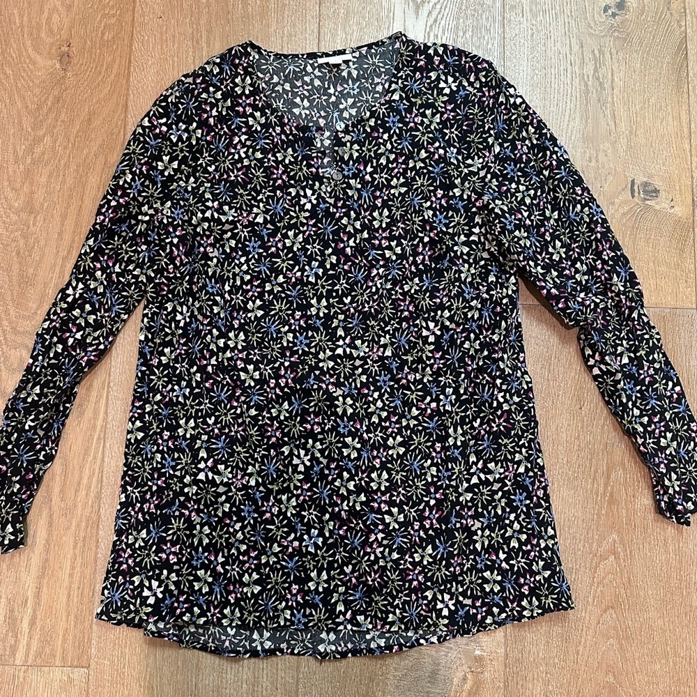 J Jill floral blouse size small